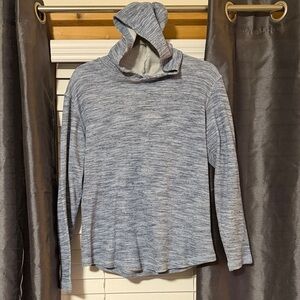 Men's Blue Heather Hoodie Shirt